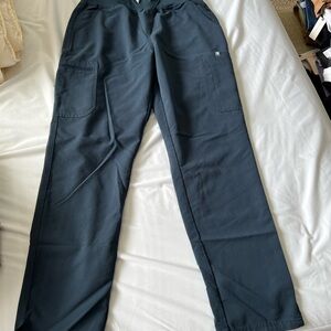 Figs high waisted Yola pant, large tall, dark harbor